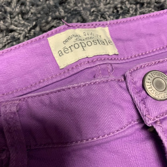 Aeropostale purple super skinnies - Picture 2 of 4